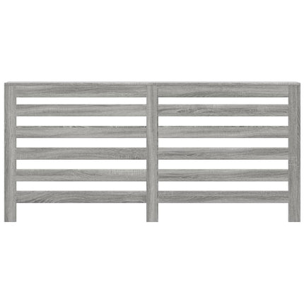 radiatorskjuler 175x20x82 cm konstrueret træ grå sonoma-eg