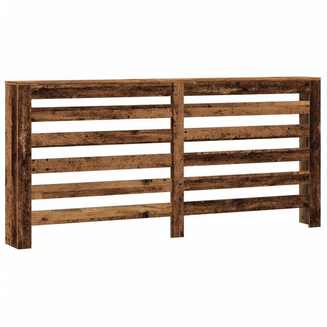 radiatorskjuler 175x20x82 cm konstrueret træ antikt træ