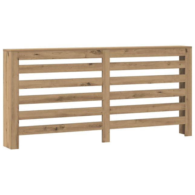 radiatorskjuler 175x20x82 cm konstrueret træ egetræsfarve
