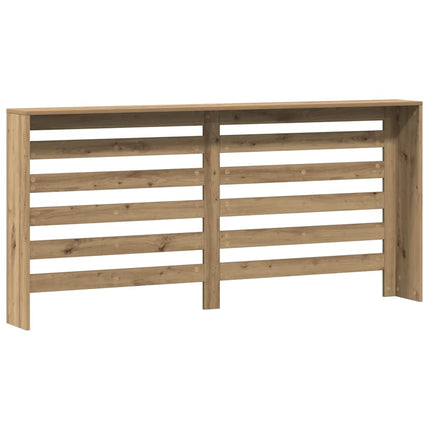 radiatorskjuler 175x20x82 cm konstrueret træ egetræsfarve