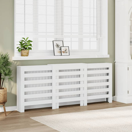 Radiatorcover Hvid 205 x 21,5 x 83,5 cm Konstrueret træ