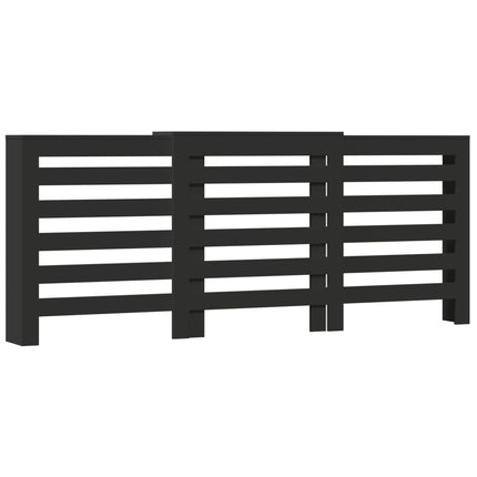 radiatorskjuler 205x21,5x83,5 cm konstrueret træ sort