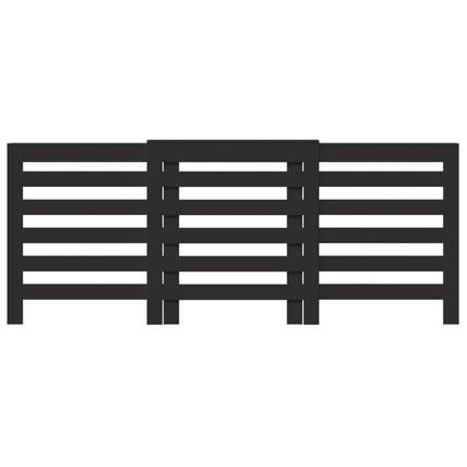 radiatorskjuler 205x21,5x83,5 cm konstrueret træ sort