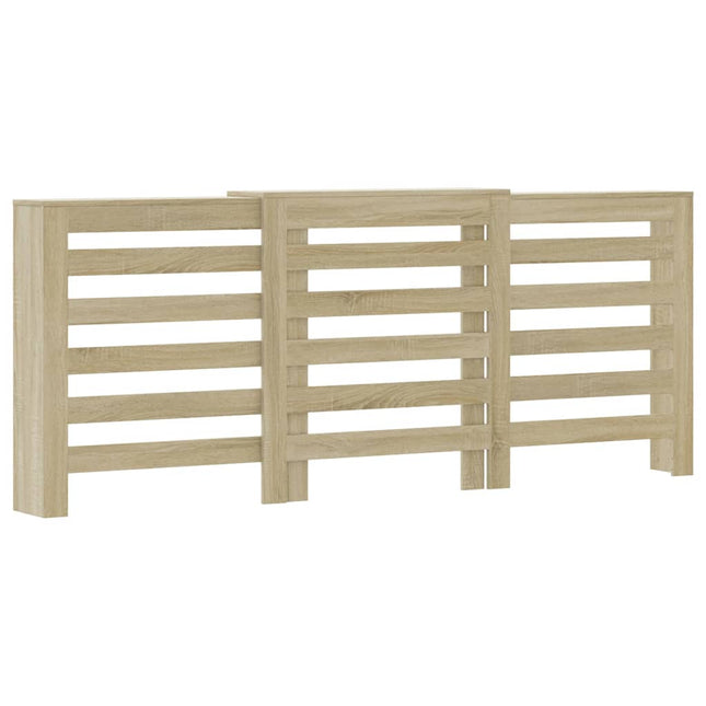 radiatorskjuler 205x21,5x83,5 cm konstrueret træ sonoma-eg