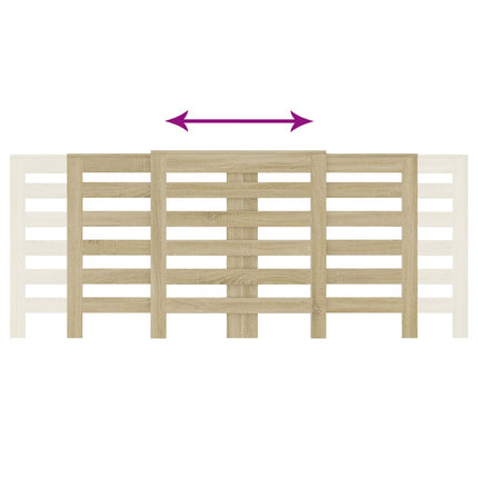 Radiatorcover Sonoma-eg 205 x 21,5 x 83,5 cm Konstrueret træ