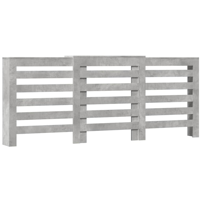 radiatorskjuler 205x21,5x83,5 cm konstrueret træ betongrå