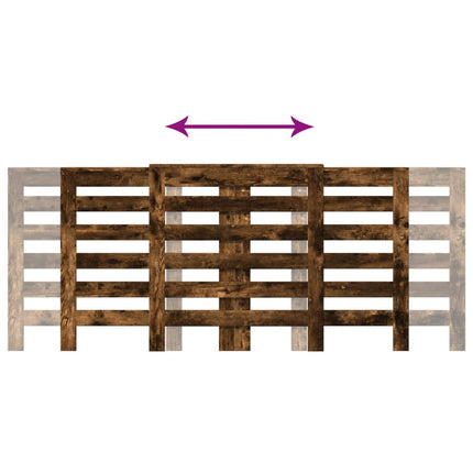 Radiatorcover Røget eg 205 x 21,5 x 83,5 cm Konstrueret træ