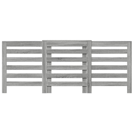 Radiatorcover Grå Sonoma 205 x 21,5 x 83,5 cm Konstrueret træ