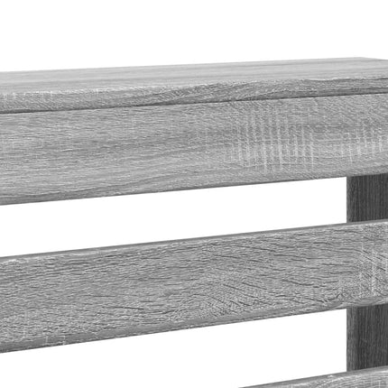 Radiatorcover Grå Sonoma 205 x 21,5 x 83,5 cm Konstrueret træ