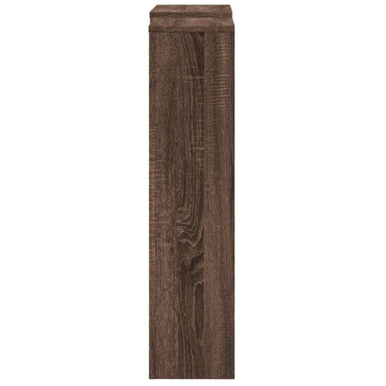 radiatorskjuler 78x20x82 cm konstrueret træ brun egetræ