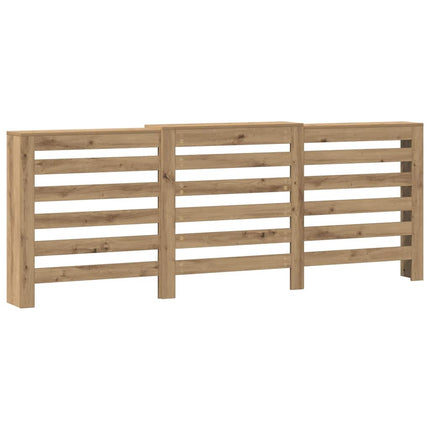 radiatorskjuler 205x21,5x83,5 cm konstrueret træ egetræsfarve