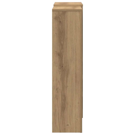 radiatorskjuler 205x21,5x83,5 cm konstrueret træ egetræsfarve
