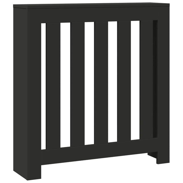 radiatorskjuler 78x20x82 cm konstrueret træ sort