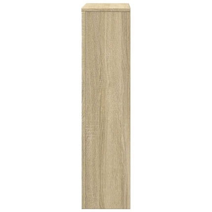 radiatorskjuler 78x20x82 cm konstrueret træ sonoma-eg