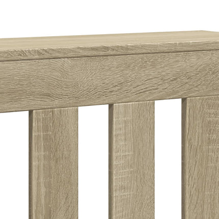 radiatorskjuler 78x20x82 cm konstrueret træ sonoma-eg