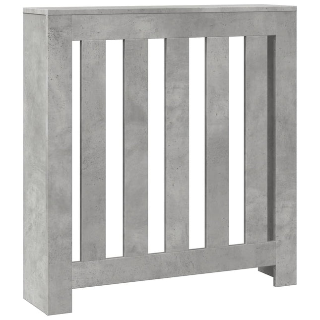 radiatorskjuler 78x20x82 cm konstrueret træ betongrå
