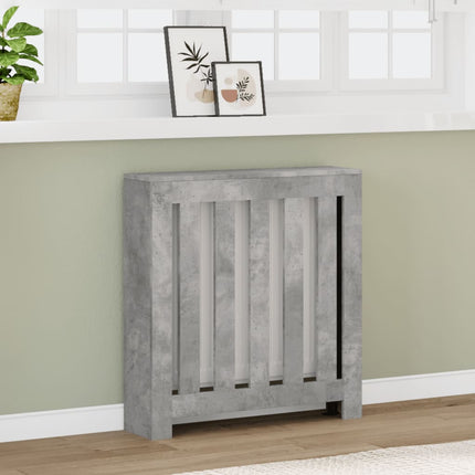 Radiatorcover Betongrå 78 x 20 x 82 cm Konstrueret træ