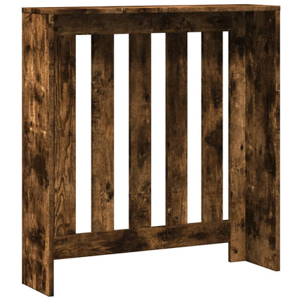 radiatorskjuler 78x20x82 cm konstrueret træ røget egetræsfarve