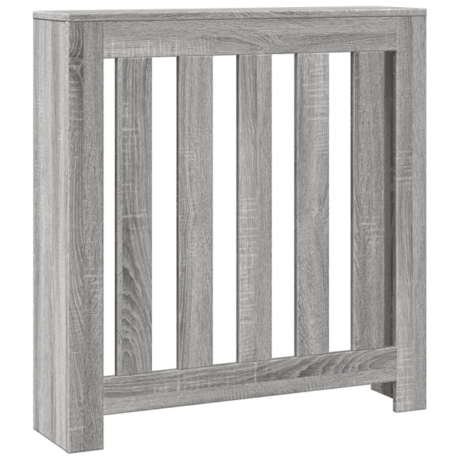 radiatorskjuler 78x20x82 cm konstrueret træ grå sonoma-eg