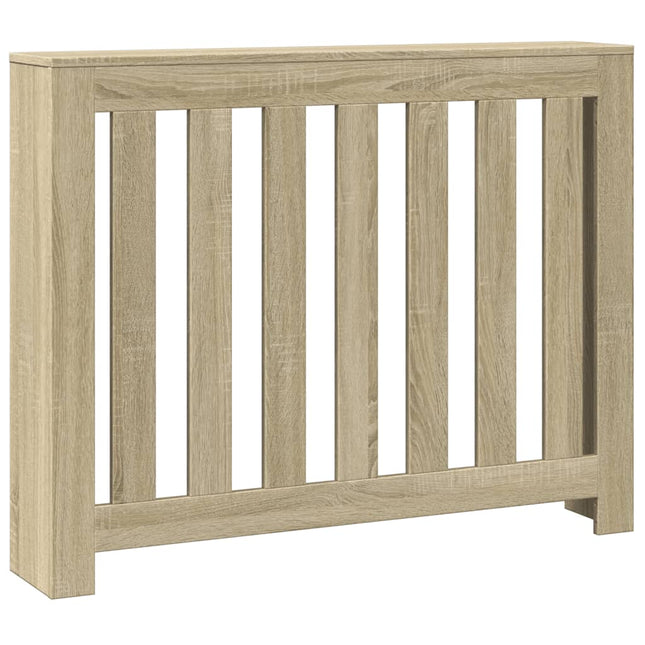 radiatorskjuler 104x20x82 cm konstrueret træ sonoma-eg