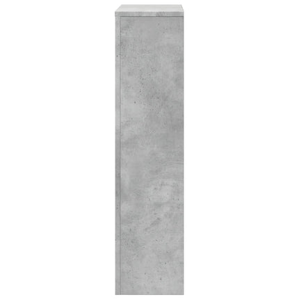 Radiatorcover Betongrå 104 x 20 x 82 cm Konstrueret træ