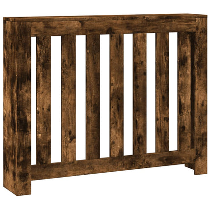 radiatorskjuler 104x20x82 cm konstrueret træ røget egetræsfarve