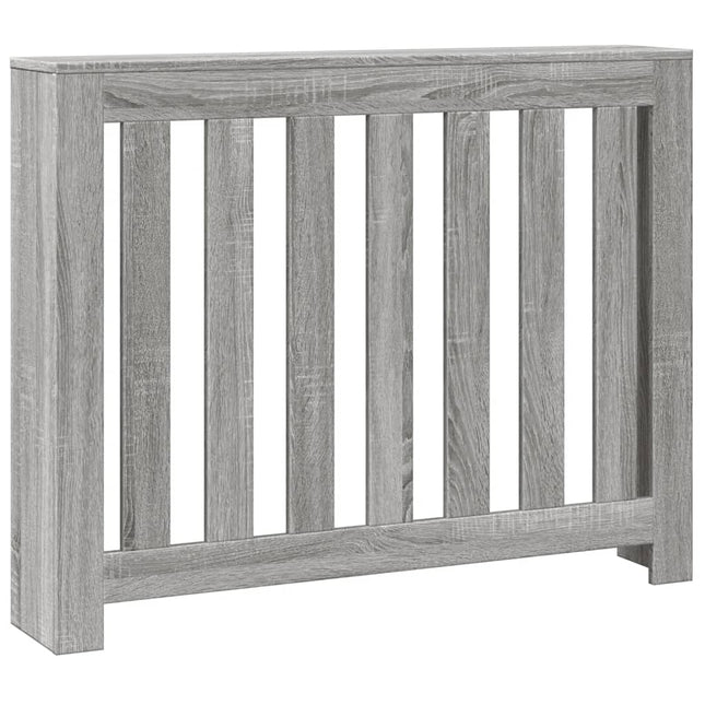 radiatorskjuler 104x20x82 cm konstrueret træ grå sonoma-eg