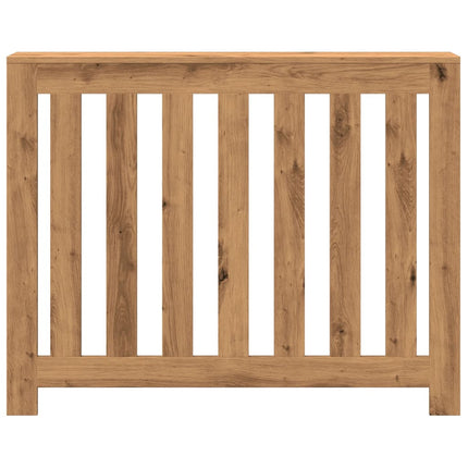 radiatorskjuler 104x20x82 cm konstrueret træ egetræsfarve
