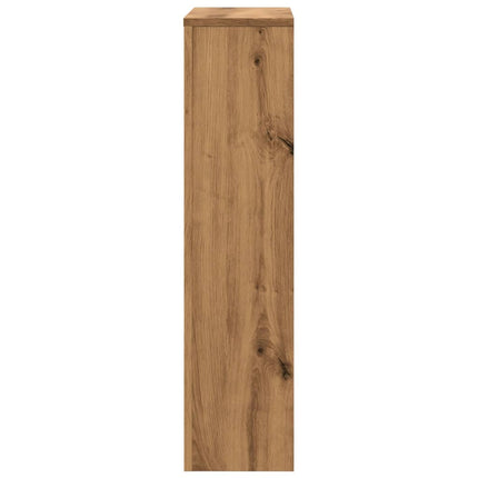 radiatorskjuler 104x20x82 cm konstrueret træ egetræsfarve