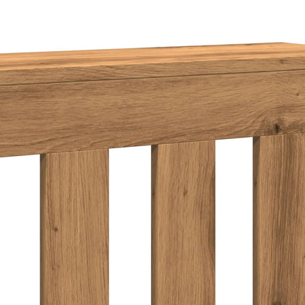 radiatorskjuler 104x20x82 cm konstrueret træ egetræsfarve