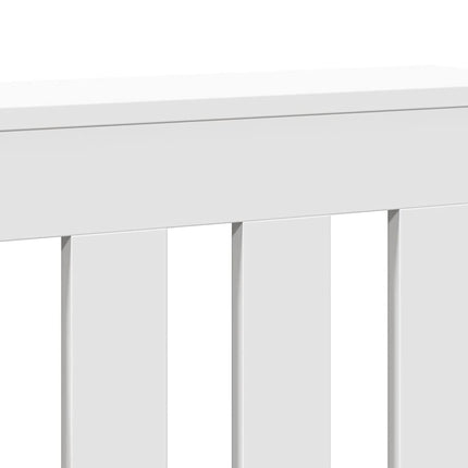 radiatorskjuler 149x20x82 cm konstrueret træ hvid