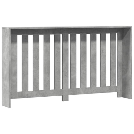 radiatorskjuler 149x20x82 cm konstrueret træ betongrå