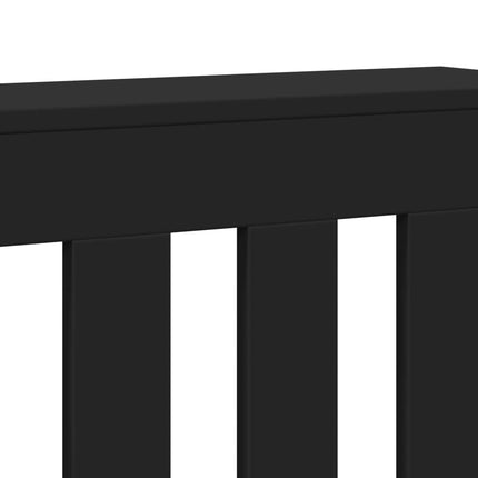 Radiatorcover Sort 175 x 20 x 82 cm Konstrueret træ