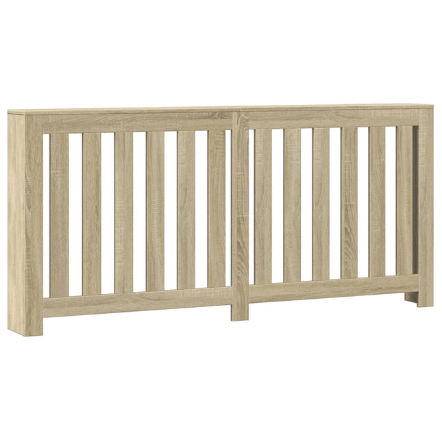 radiatorskjuler 175x20x82 cm konstrueret træ sonoma-eg