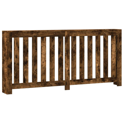 radiatorskjuler 175x20x82 cm konstrueret træ røget egetræsfarve