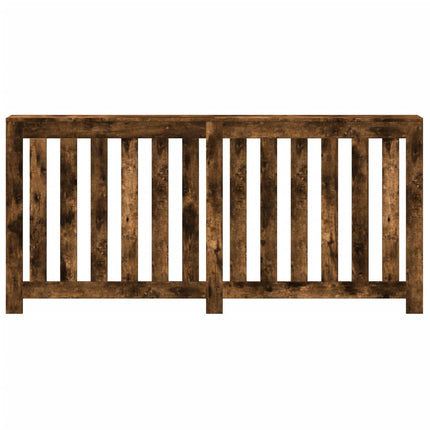 radiatorskjuler 175x20x82 cm konstrueret træ røget egetræsfarve