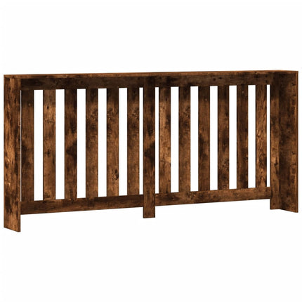 radiatorskjuler 175x20x82 cm konstrueret træ røget egetræsfarve