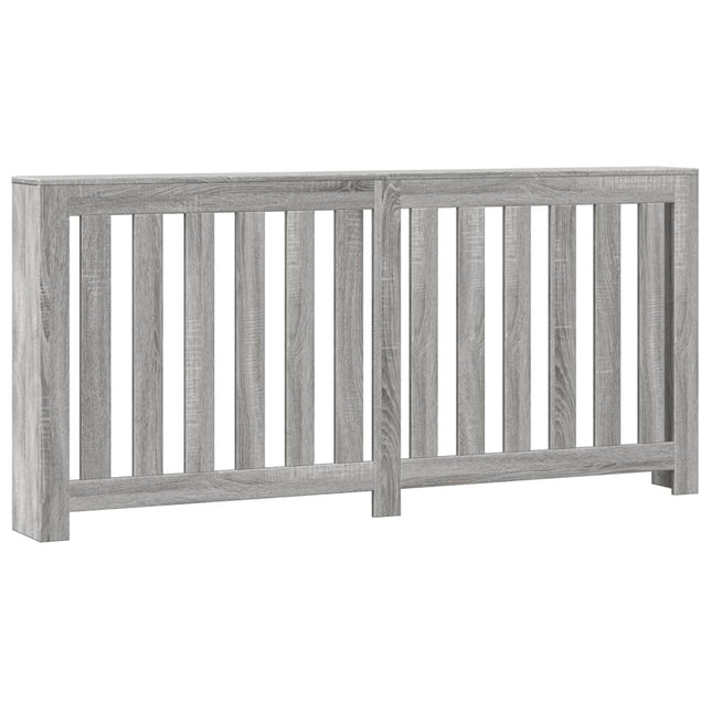 radiatorskjuler 175x20x82 cm konstrueret træ grå sonoma-eg