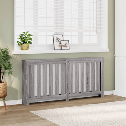 Radiatorcover Grå Sonoma 175 x 20 x 82 cm Konstrueret træ