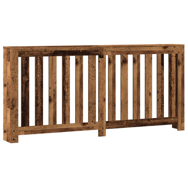 radiatorskjuler 175x20x82 cm konstrueret træ antikt træ