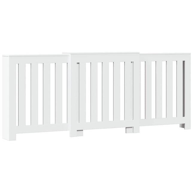 radiatorskjuler 205x21,5x83,5 cm konstrueret træ hvid