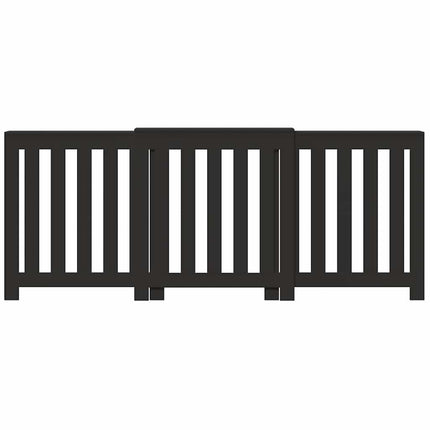 Radiatorcover Sort 205 x 21,5 x 83,5 cm Konstrueret træ