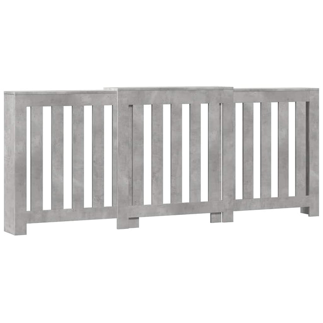 radiatorskjuler 205x21,5x83,5 cm konstrueret træ betongrå