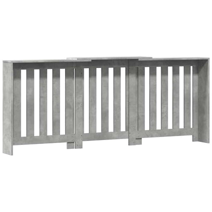 radiatorskjuler 205x21,5x83,5 cm konstrueret træ betongrå