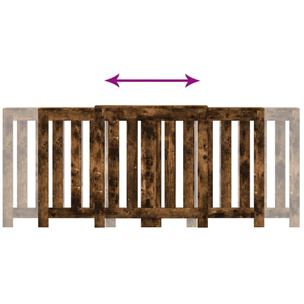 Radiatorcover Røget eg 205 x 21,5 x 83,5 cm Konstrueret træ