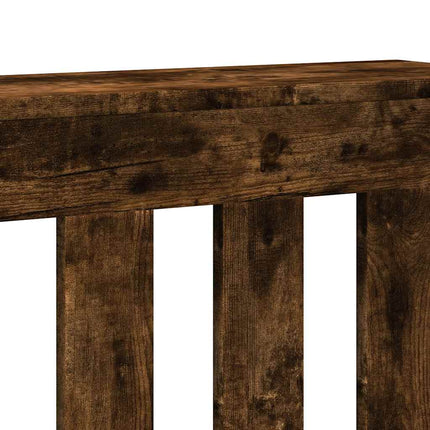 Radiatorcover Røget eg 205 x 21,5 x 83,5 cm Konstrueret træ
