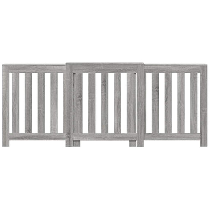 radiatorskjuler 205x21,5x83,5 cm konstrueret træ grå sonoma-eg