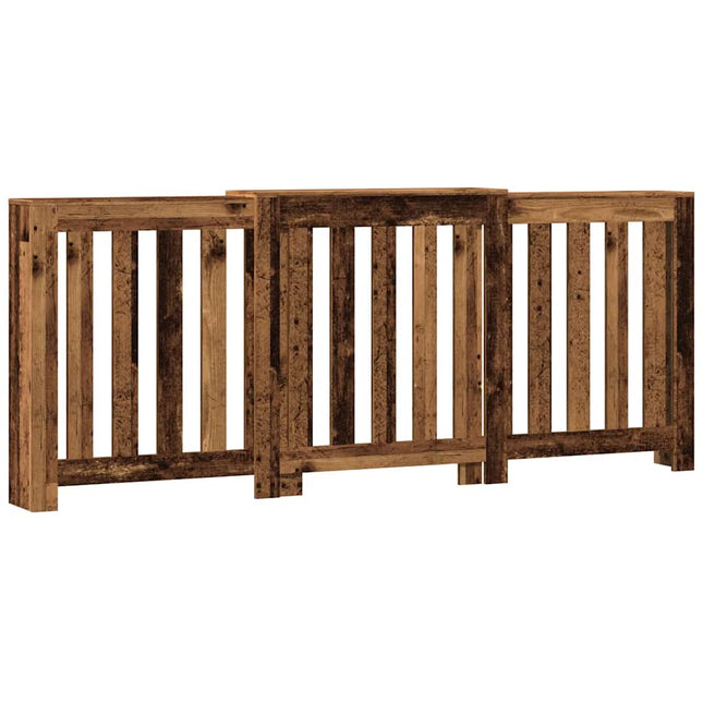radiatorskjuler 205x21,5x83,5 cm konstrueret træ antikt træ