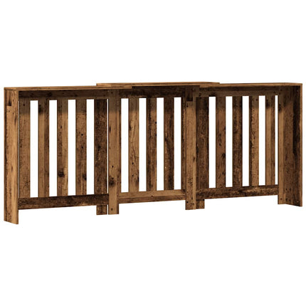 radiatorskjuler 205x21,5x83,5 cm konstrueret træ antikt træ