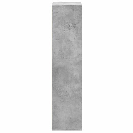bogreol 50x25x105 cm konstrueret træ betongrå